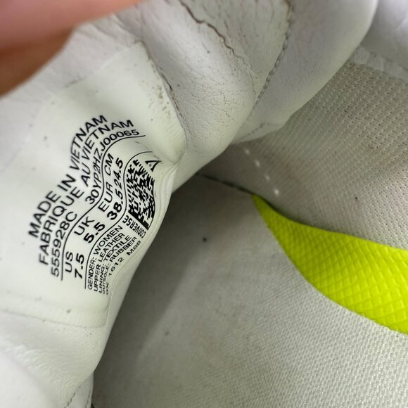 Converse All Star White Leather Snakeskin Texture Sneakers W/ Lunarlon US 7.5 - Picture 4 of 10